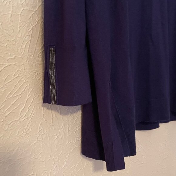 NWT Chico's Purple Tunic Sweater - Picture 3 of 5